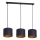 Lampa wisząca na linkach ARDEN 3xE27/60W/230V fioletowo-złota