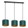 Lampa wisząca na linkach ARDEN 3xE27/60W/230V zielono-złota