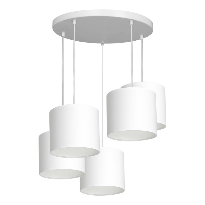 Lampa wisząca na linkach ARDEN 5xE27/60W/230V biała