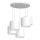 Lampa wisząca na linkach ARDEN 5xE27/60W/230V biała