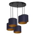 Lampa wisząca na linkach ARDEN 5xE27/60W/230V fioletowo-złota