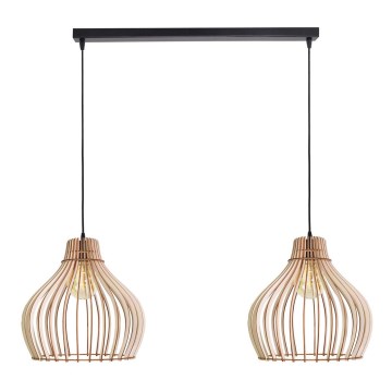 Lampa wisząca na linkach BARREL 2xE27/24W/230V