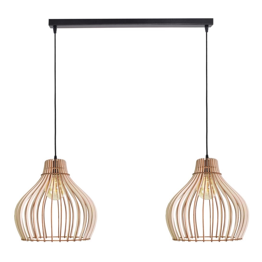 Lampa wisząca na linkach BARREL 2xE27/24W/230V