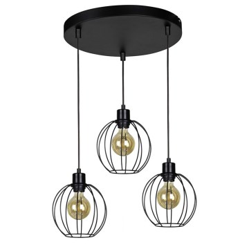 Lampa wisząca na linkach BERIS 3xE27/60W/230V