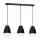 Lampa wisząca na linkach CARYON 3xE14/60W/230V czarna