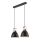 Lampa wisząca na linkach DANIELLE 2xE27/60W/230V buk