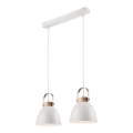 Lampa wisząca na linkach DANIELLE 2xE27/60W/230V buk