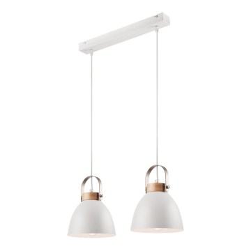 Lampa wisząca na linkach DANIELLE 2xE27/60W/230V buk