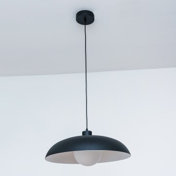 Lampa wisząca na linkach ECLIPSE 1xE27/15W/230V czarna/biała