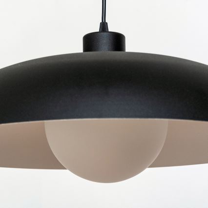 Lampa wisząca na linkach ECLIPSE 1xE27/15W/230V czarna/biała