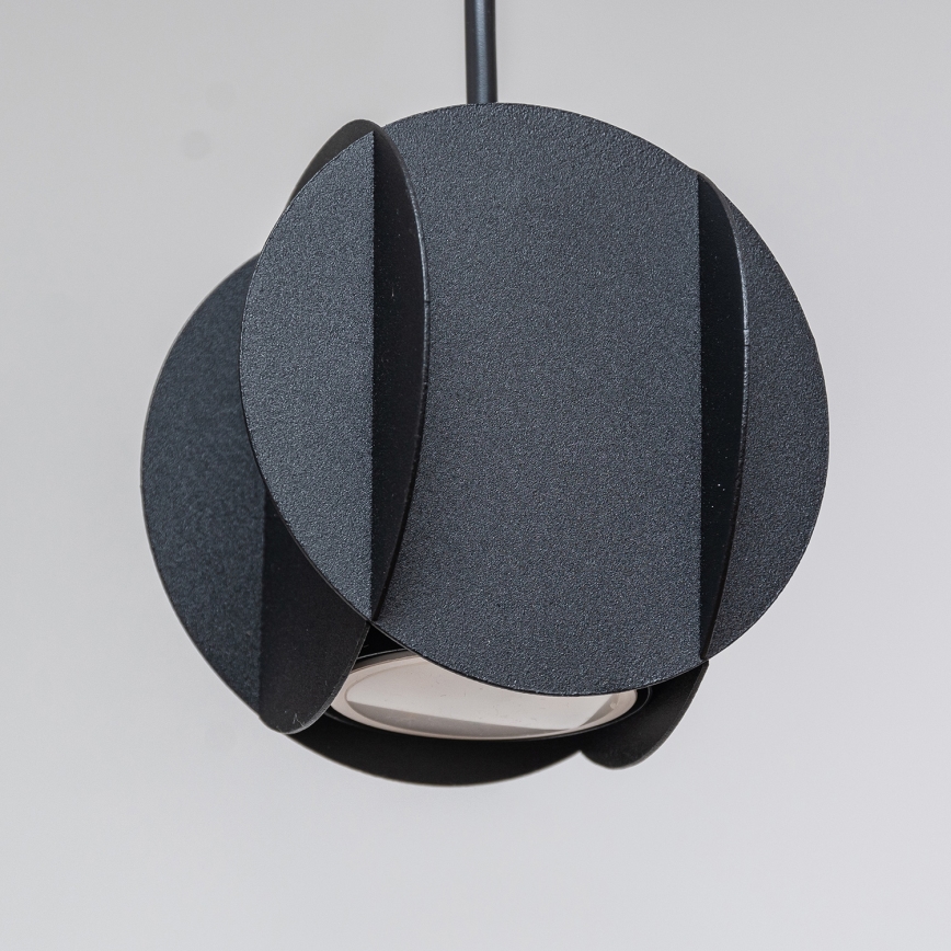 Lampa wisząca na linkach GAMBIT 4xGU10/10W/230V czarna