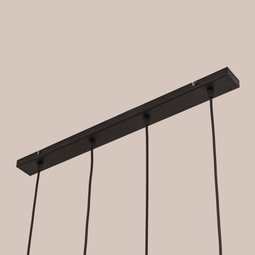 Lampa wisząca na linkach GAMBIT 4xGU10/10W/230V czarna