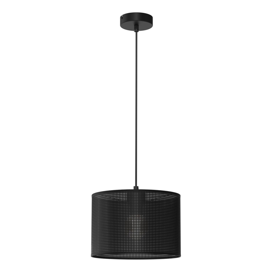 Lampa wisząca na linkach LOFT SHADE 1xE27/60W/230V śr. 25 cm czarna