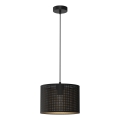 Lampa wisząca na linkach LOFT SHADE 1xE27/60W/230V śr. 25 cm czarna/złota
