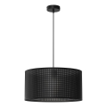 Lampa wisząca na linkach LOFT SHADE 1xE27/60W/230V śr. 40 cm czarna