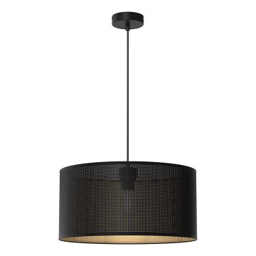 Lampa wisząca na linkach LOFT SHADE 1xE27/60W/230V śr. 40 cm czarna/złota