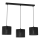 Lampa wisząca na linkach LOFT SHADE 3xE27/60W/230V czarna
