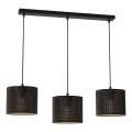 Lampa wisząca na linkach LOFT SHADE 3xE27/60W/230V czarny/złoty