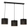 Lampa wisząca na linkach LOFT SHADE 3xE27/60W/230V czarny/złoty
