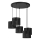 Lampa wisząca na linkach LOFT SHADE 5xE27/60W/230V czarna