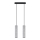 Lampa wisząca na linkach LUVO 2xGU10/40W/230V beton/czarny