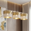 Lampa wisząca na linkach LUX 3xE27/15W/230V biało-złota