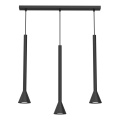 Lampa wisząca na linkach MAZZO 3xGU10/8W/230V czarna