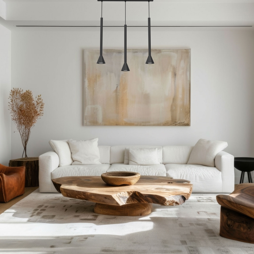Lampa wisząca na linkach MAZZO 3xGU10/8W/230V czarna