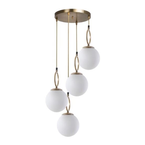 Lampa wisząca na linkach MORINO 4xE27/60W/230V