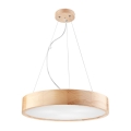 Lampa wisząca na linkach NATURAL 3xE27/60W/230V Ø 47 cm sosna