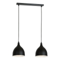 Lampa wisząca na linkach NOAK 2xE27/15W/230V czarna