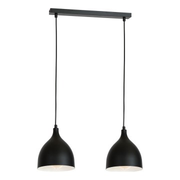Lampa wisząca na linkach NOAK 2xE27/15W/230V czarna