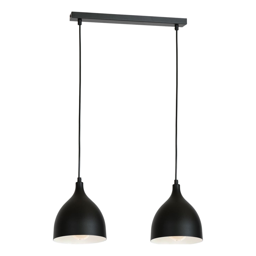 Lampa wisząca na linkach NOAK 2xE27/15W/230V czarna