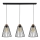 Lampa wisząca na linkach ORAZIO 3xE27/60W/230V sosna