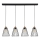 Lampa wisząca na linkach ORAZIO 4xE27/60W/230V dąb