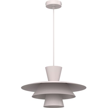 Lampa wisząca na linkach PLATO 1xE27/15W/230V kremowa