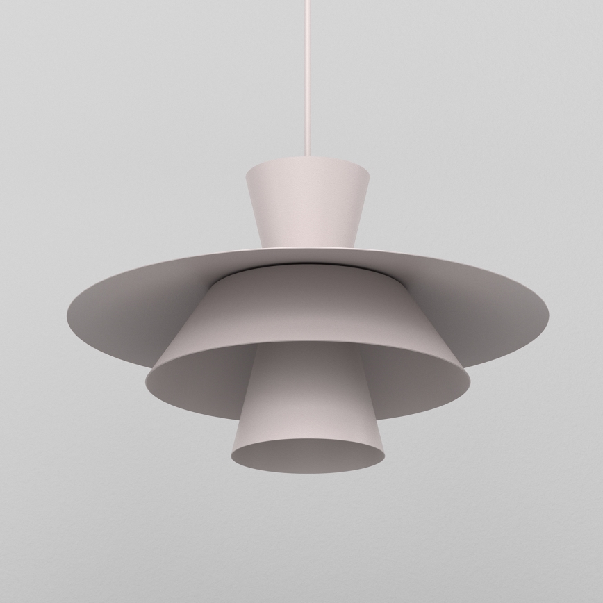 Lampa wisząca na linkach PLATO 1xE27/15W/230V kremowa