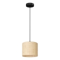 Lampa wisząca na linkach RATTAN 1xE27/60W/230V śr. 18 cm rattan