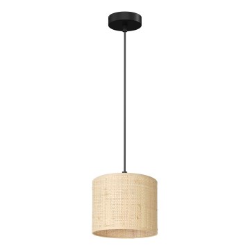 Lampa wisząca na linkach RATTAN 1xE27/60W/230V śr. 18 cm rattan
