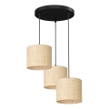 Lampa wisząca na linkach RATTAN 3xE27/60W/230V rattan