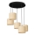 Lampa wisząca na linkach RATTAN 5xE27/60W/230V rattan
