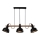 Lampa wisząca na linkach RENO 3xE27/40W/230V czarna/brązowa