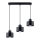 Lampa wisząca na linkach SAVAR 3xE27/60W/230V czarna
