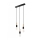 Lampa wisząca na linkach SIMON 3xE27/60W/230V buk