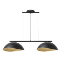 Lampa wisząca na linkach SOLAR 2xE27/60W/230V czarna