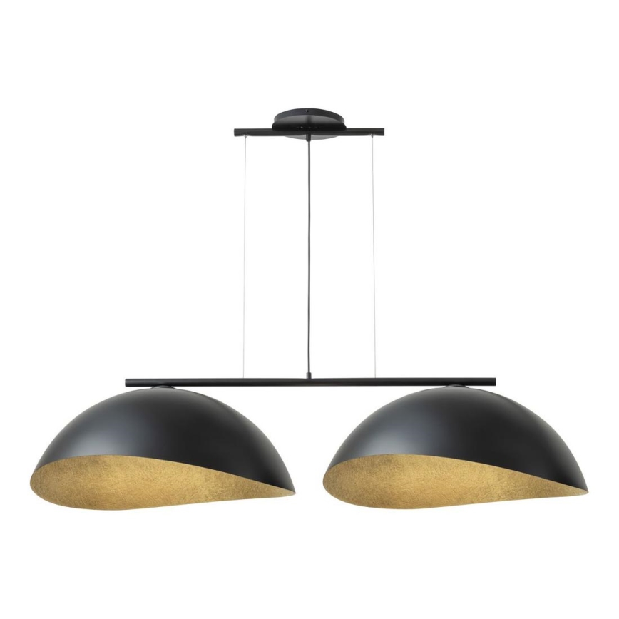 Lampa wisząca na linkach SOLAR 2xE27/60W/230V czarna