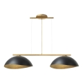 Lampa wisząca na linkach SOLAR 2xE27/60W/230V złota