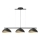 Lampa wisząca na linkach SOLAR 3xE27/60W/230V czarna
