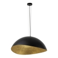 Lampa wisząca na linkach SOLARIS 1xE27/60W/230V śr. 48 cm czarna/złota