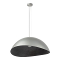 Lampa wisząca na linkach SOLARIS 1xE27/60W/230V śr. 48 cm srebrno-czarna